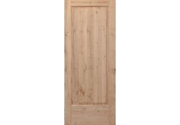 Дверь деревянная межкомнатная из массива дуба, с сучками, Классик, 1 филенка